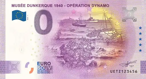 0€-Schein MUSÉE DUNKERQUE - OPÉRATION DYNAMO