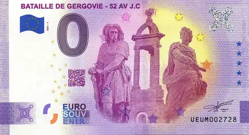 Banconota da 0€ BATAILLE DE GERGOVIE - 52 AV. J.-C.
