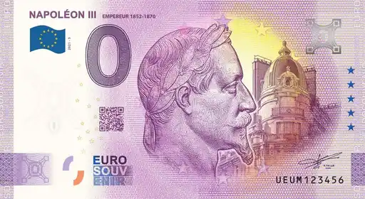 Billete de 0€ NAPOLEON III EMPEREUR 1852-1870