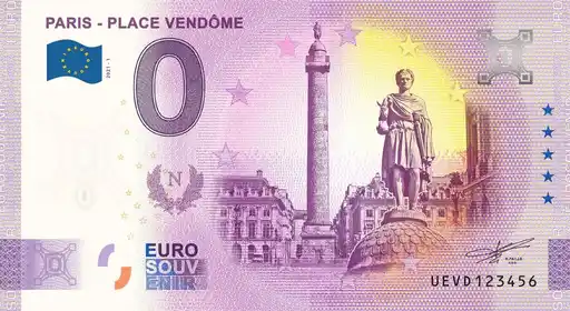 Billet 0€ PARIS - PLACE VENDÔME