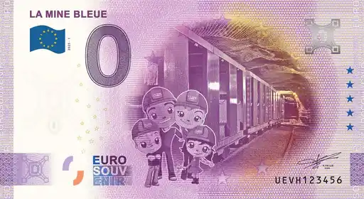 Banconota da 0€ LA MINE BLEUE