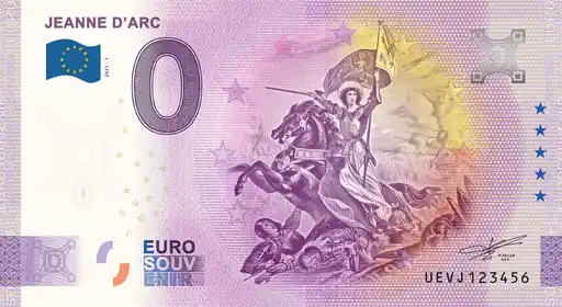 Banconota da 0€ JEANNE D'ARC