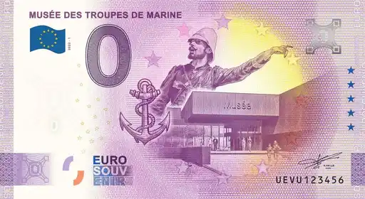 Billete de 0€ MUSÉE DES TROUPES DE MARINE