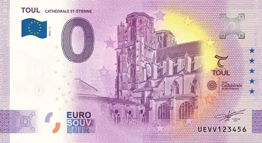 0€ banknote TOUL CATHÉDRALE SAINT-ÉTIENNE