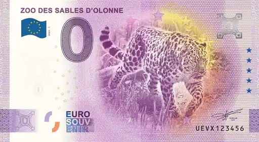 Billete de 0€ ZOO DES SABLES D'OLONNE