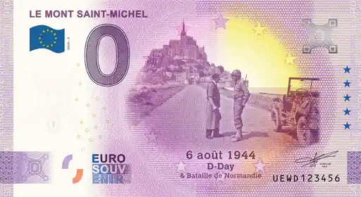 Billet 0€ LE MONT SAINT-MICHEL 6 AOÛT 1944 D-Day & Bataille de Normandie