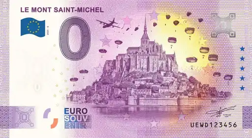Banconota da 0€ LE MONT SAINT-MICHEL