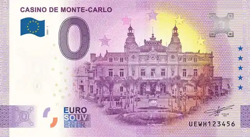 0€-Schein CASINO DE MONTE-CARLO
