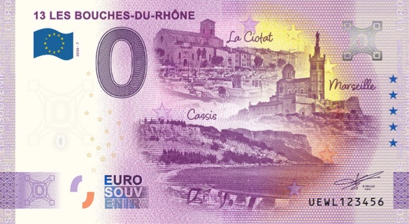 Banconota da 0€ 13 LES BOUCHES-DU-RHÔNE