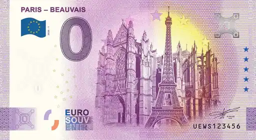 Banconota da 0€ PARIS - BEAUVAIS