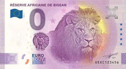 Billet 0€ RÉSERVE AFRICAINE DE SIGEAN