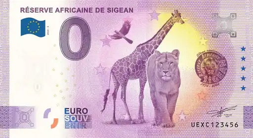 Billet 0€ RÉSERVE AFRICAINE DE SIGEAN