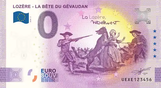 0€-Schein LOZERE - LA BETE DU GEVAUDAN
