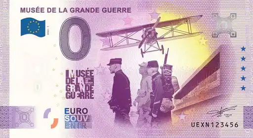 Billete de 0€ MUSÉE DE LA GRANDE GUERRE