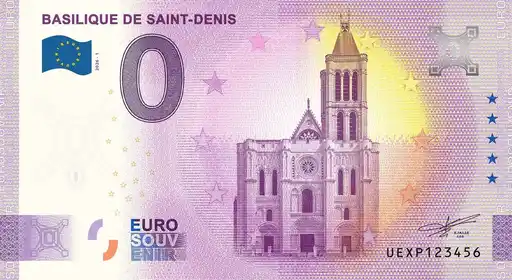 Billete de 0€ BASILIQUE DE SAINT-DENIS
