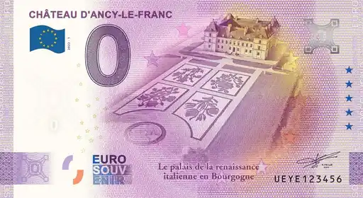 Billete de 0€ CHÂTEAU D'ANCY-LE-FRANC
