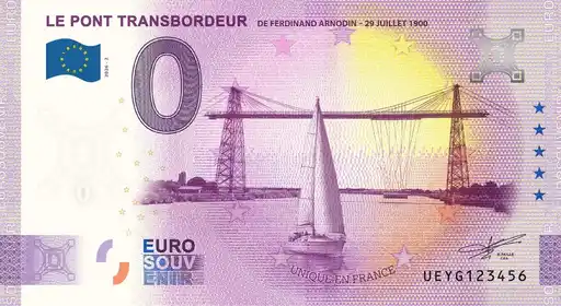Billete de 0€ PONT TRANSBORDEUR DE FERDINAND ARNODIN - 29 JUILLET 1900