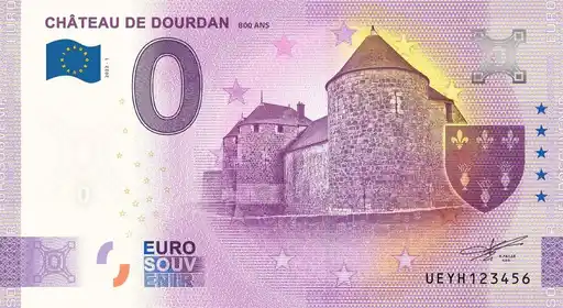 0€-Schein CHÂTEAU DE DOURDAN 800 ANS