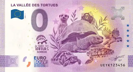 0€-Schein LA VALLÉE DES TORTUES