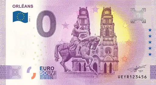 0€ banknote ORLÉANS