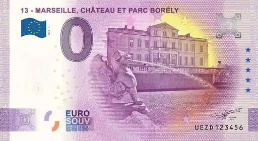0€ banknote 13 - MARSEILLE