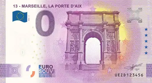 Banconota da 0€ 13 - MARSEILLE