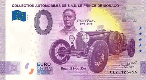 Billet 0€ COLLECTION AUTOMOBILES DE S.A.S LE PRINCE DE MONACO