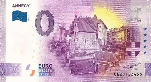 0€ banknote ANNECY