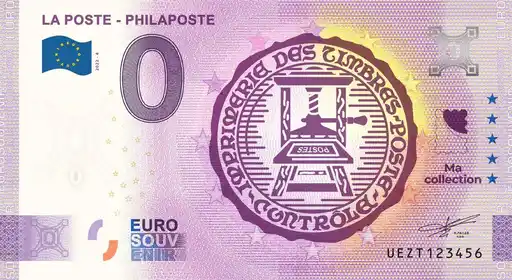 0€ banknote LA POSTE - PHILAPOSTE