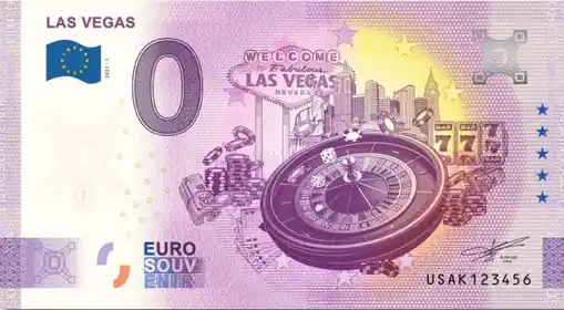 0€ banknote LAS VEGAS