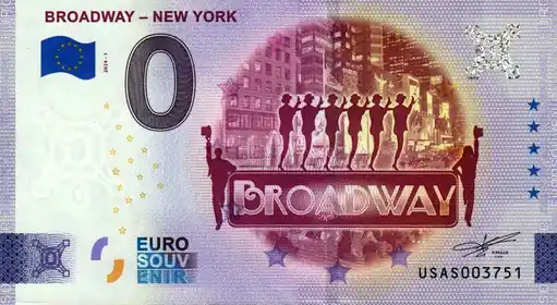 0€-Schein BROADWAY - NEW YORK