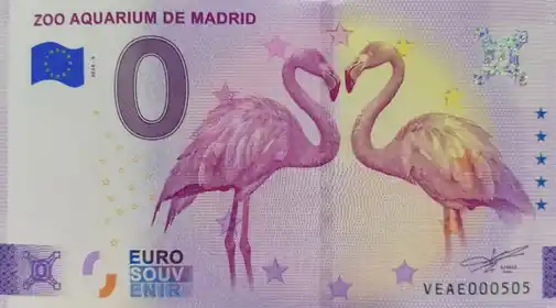 Banconota da 0€ ZOO AQUARIUM DE MADRID
