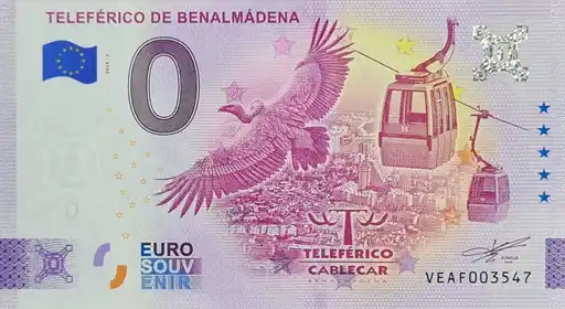 0€ banknote TELEFÉRICO DE BENALMÁDENA