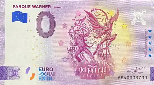 0€-Schein PARQUE WARNER MADRID