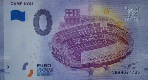 0€ banknote CAMP NOU