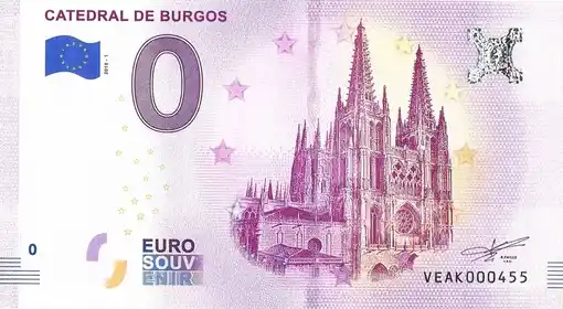 Banconota da 0€ CATEDRAL DE BURGOS