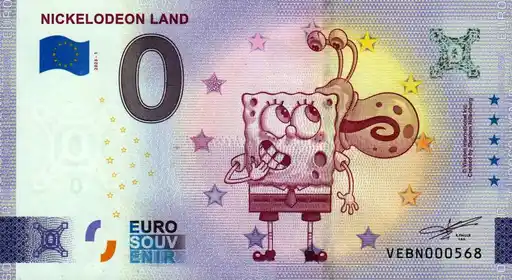 Billete de 0€ NICKELODEON LAND