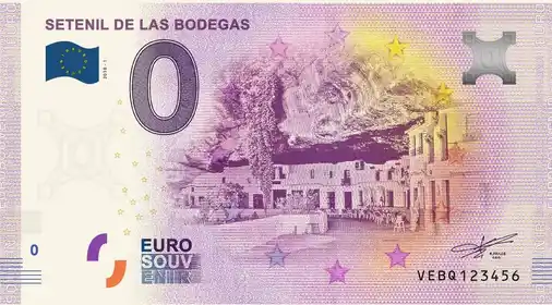 Billete de 0€ SETENIL DE LAS BODEGAS