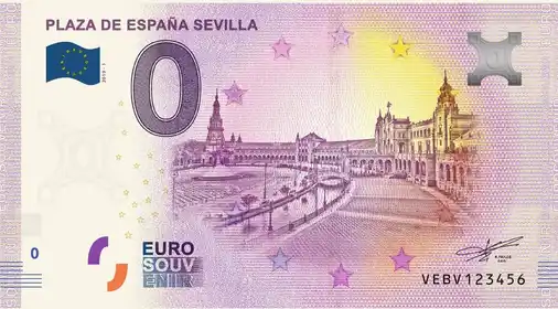 0€-Schein PLAZA DE ESPAÑA SEVILLA