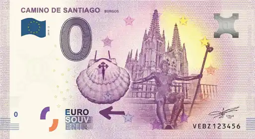 Banconota da 0€ CAMINO DE SANTIAGO BURGOS