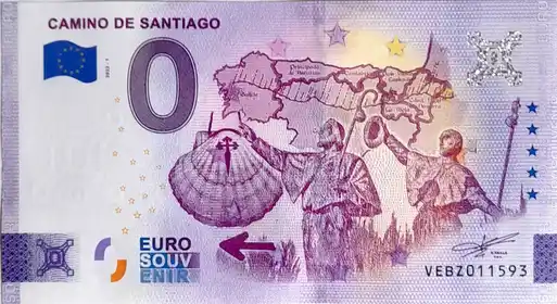 0€-Schein CAMINO DE SANTIAGO