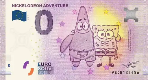0€ banknote NICKELODEON ADVENTURE