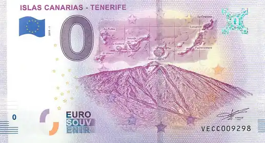 Banconota da 0€ ISLAS CANARIAS - TENERIFE