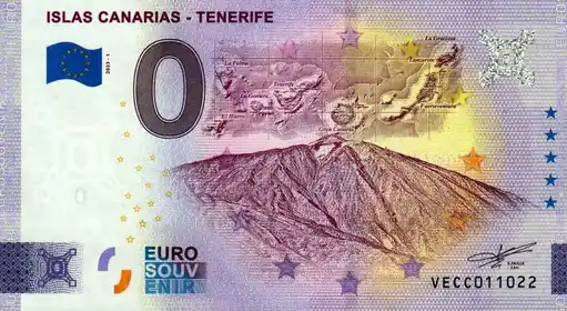 Banconota da 0€ ISLAS CANARIAS - TENERIFE
