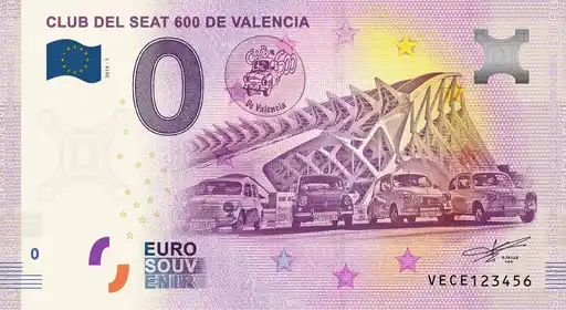 Billete de 0€ CLUB DEL SEAT 600 DE VALENCIA