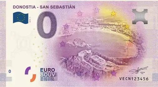 0€ banknote DONOSTIA - SAN SEBASTIÁN