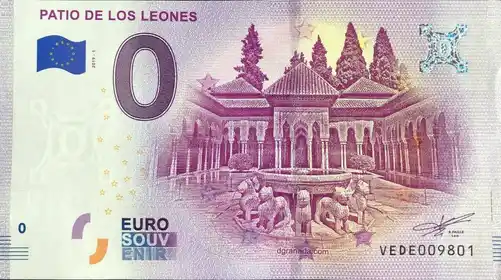 0€-Schein PATIO DE LOS LEONES