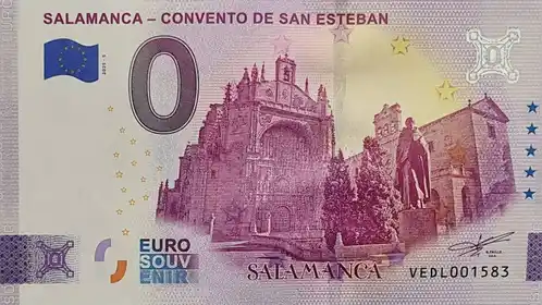 0€-Schein SALAMANCA - CONVENTO DE SAN ESTEBAN SALAMANCA