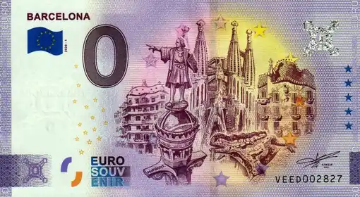 0€-Schein BARCELONA