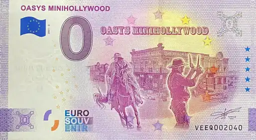 0€-Schein OASYS MINIHOLLYWOOD